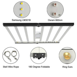 ECO Farm 600W Foldable LED Grow Light Strips With Samsung 301B Chips