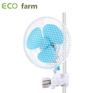 ECO Farm 6 Inch Grow Tent Fan with 120 Degree Oscillating Clip On Fan 2 Speed Control