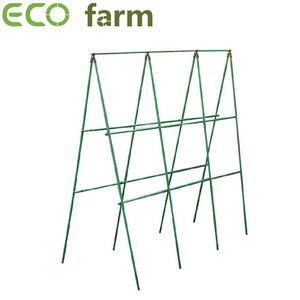 ECO Farm Garden Plant Supports Metal Ground Stakes Plastic Sticks (10 Pcs )