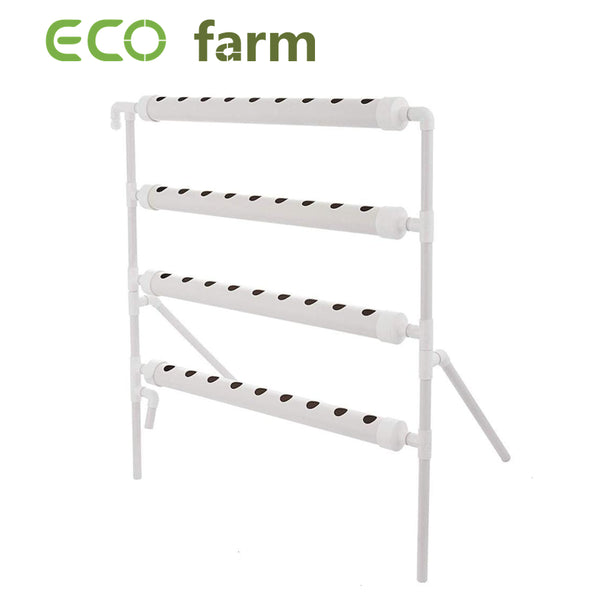 ECO Farm Vertical Farming 4 Layer 4 Pipes 36 Plant Sites Hydroponic Grow System Kit