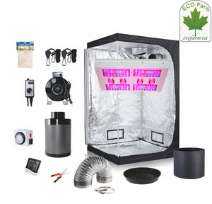 Eco Farm 5*5 FT(60*60*80 Inch/ 150*150*200 CM) DIY Grow Package Indoor Grow Tent Complete Kit