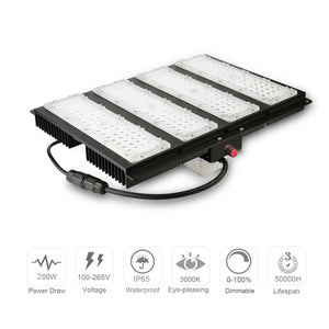 ECO Farm 200W Full Spectrum LED Grow Light With Meanwell Driver Samsung 301B CREE Chips New Upgrade