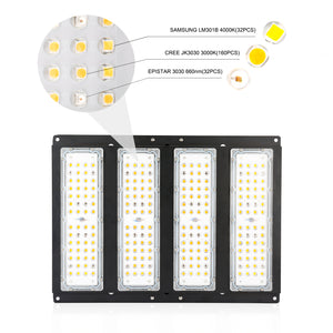 ECO Farm 200W Full Spectrum LED Grow Light With Meanwell Driver Samsung 301B CREE Chips New Upgrade