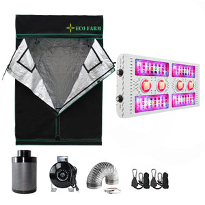 Eco Farm 5*5FT (60*60 Inch/ 150*150 CM) Essential LED Grow Package For 6 Plants-X8