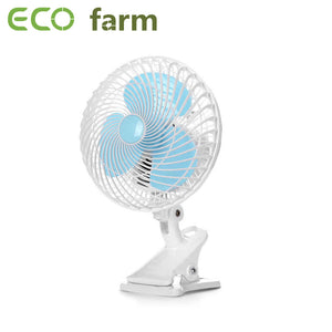 ECO Farm 6 Inch Mini Electric Clip Fan Oscillating Clip 3 Speed Control Fan For Grow Tent