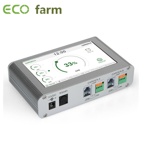 ECO Farm Smart Touch Screen & Knob LED Grow Light Controller For Light With RJ11 Cables