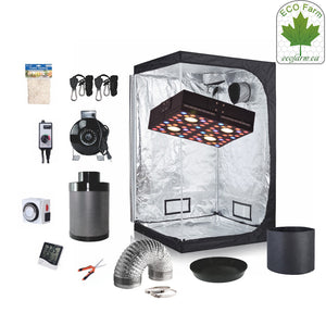 ECO Farm 2.7*2.7FT(32*32*64 Inch)/(80*80*160CM) DIY Grow Package Indoor Grow Tent Complete Kit