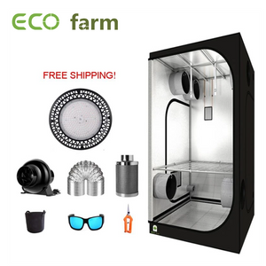 ECO Farm 3.3'x3.3' Essential Grow Tent Kit - 100W x 2 Pcs UFO Grow Light