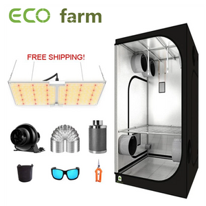 ECO Farm 3.3'x3.3' Essential Grow Tent Kit - 220W Samsung 301B Chips Waterproof Quantum Board