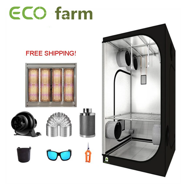 ECO Farm 3.3'x3.3' Essential Grow Tent Kit - 240W SMD Chips Waterproof Grow Panel