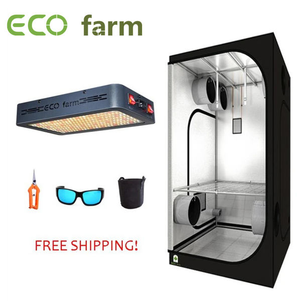 ECO Farm 3'x3' Essential Grow Tent Kit - 216W SMD Chips LED Grow Panel