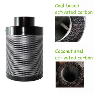 ECO Farm 8" Inline Fan Carbon Filter Ducting Muffler Grow Tent Ventilation Kit