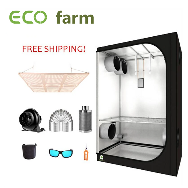 ECO Farm 5'x5' Essential Grow Tent Kit - 600W Samsung 301B Chips Quantum Board