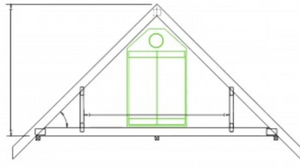 Eco Farm 4*8FT (96*48*72 Inch/ 240*120*180 CM) Tent Indoor MylarHydroponics Planting Growing Room