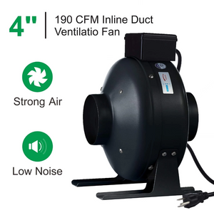 ECO Farm Mixed Flow Inline Duct Fan For Grow Room Tent