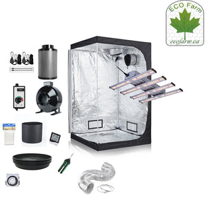 Eco Farm 4*2FT(48*24*80 Inch/ 120*60*200 CM) DIY Grow Package Indoor Grow Tent Complete Kit