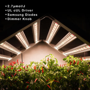 ECO Farm SP400/SP600/SP800 Series 420W/630W/840W With Samsung Chips Foldable Full Spectrum LED Grow Light Strips